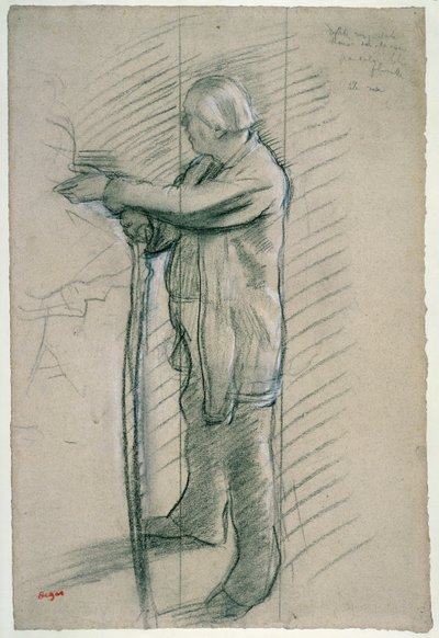 Portrait of the dancer Jules Perrot by Edgar Degas